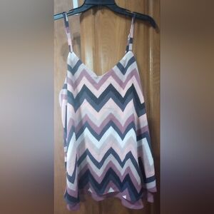 NWT Torrid Spaghetti Strap  Striped Blouse Size 1